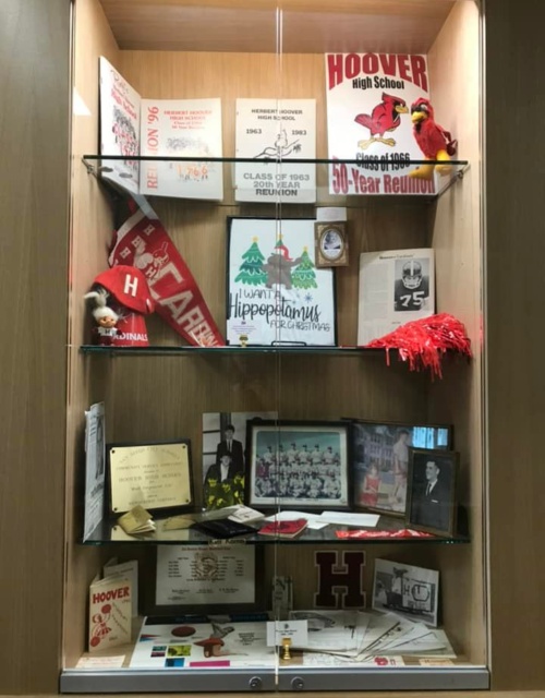 Historical Hoover High School memorabilia
