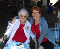 Bonnie And Margie At Picnic